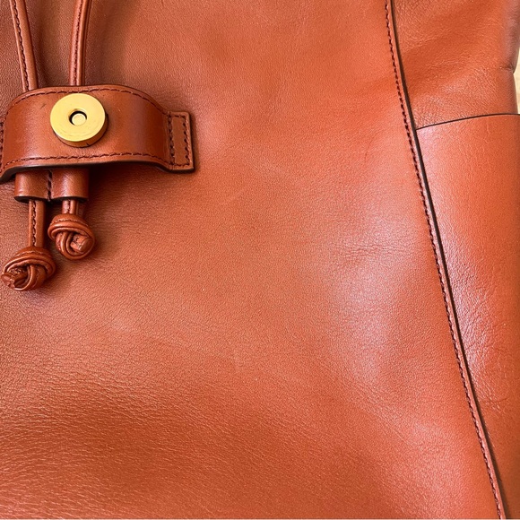 Vera Bradley Mesa Brown Big Sky Leather Backpack Bag - Picture 3 of 13